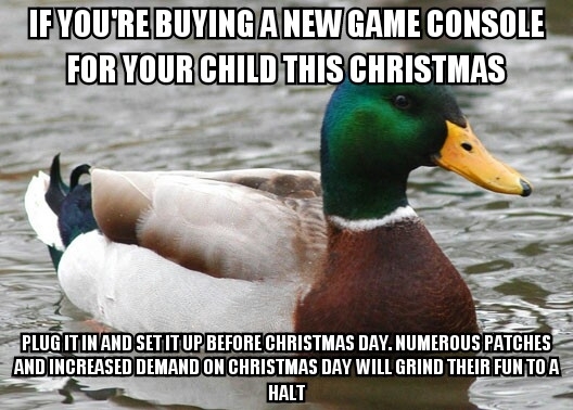 That way they can enjoy their presents ASAP