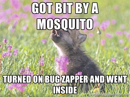 That will teach those mosquitoes