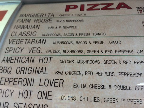 Thats an unusual topping for a vegetarian pizza
