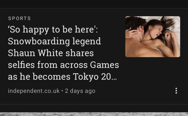 Thats not an Olympic sport Shaun