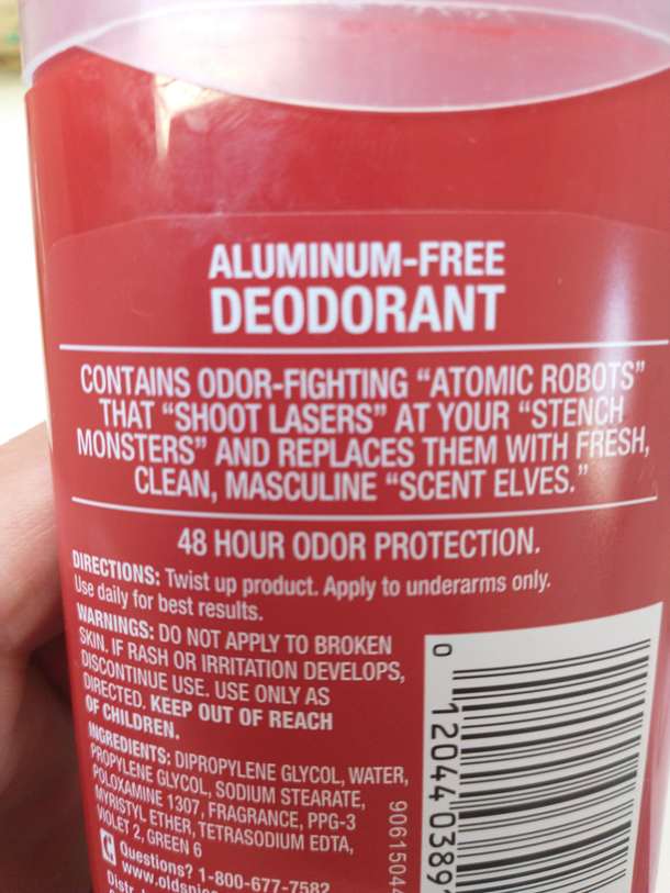 Thats not how deodorant works