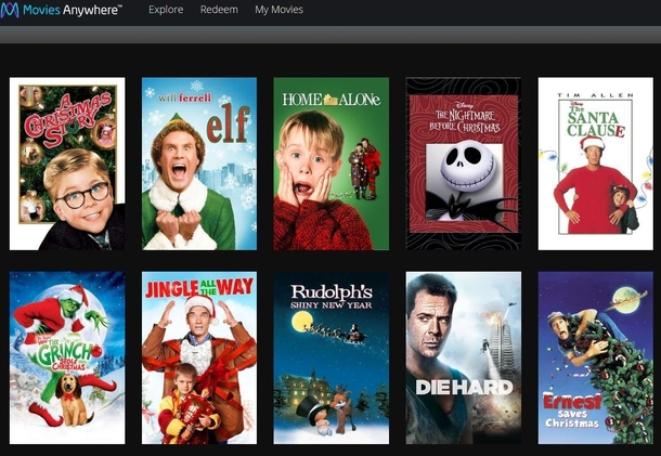 Thats oddMovies Anywhere recommended  Christmas movies for me but I only see one