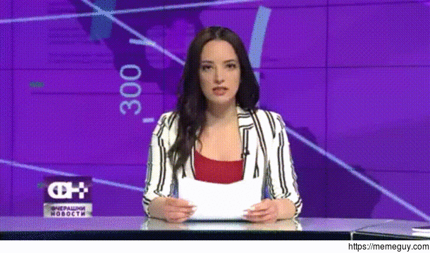 Thats one dedicated news anchor