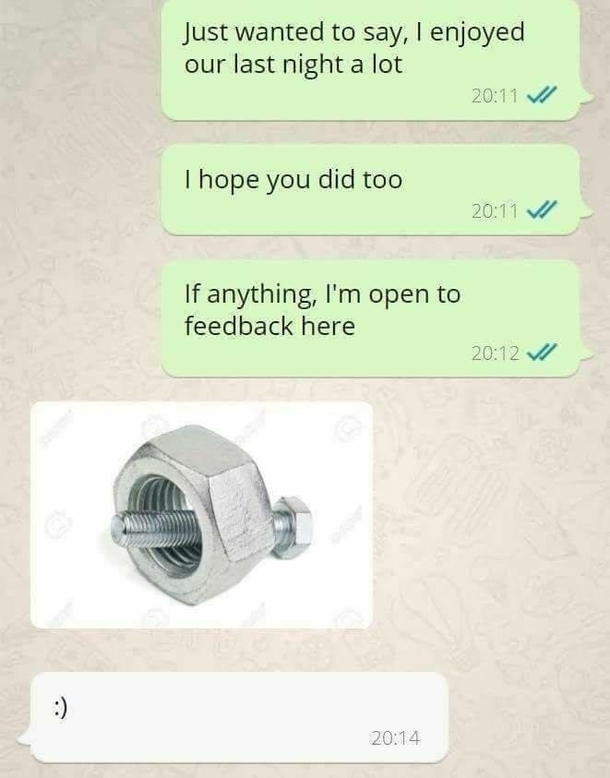 Thats one hell of a feedback