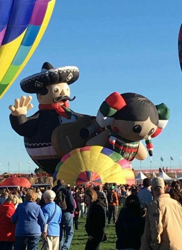 Thats one way to get the Balloon Fiesta started