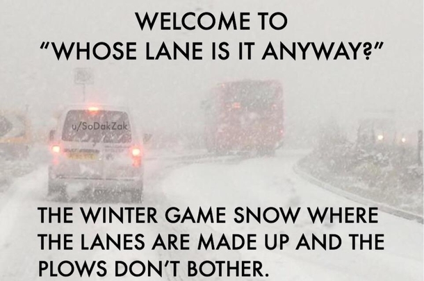Thats right the lanes are like pants for a toll booth operator