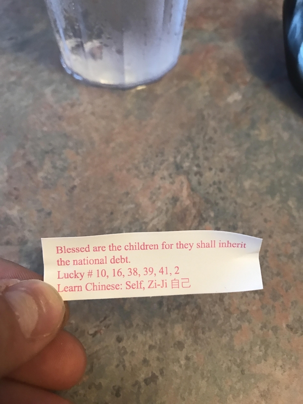 Thats some pretty spicy discourse for a fuckin fortune cookie