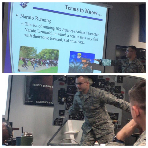 The Air Force is preparing for the Naruto runners