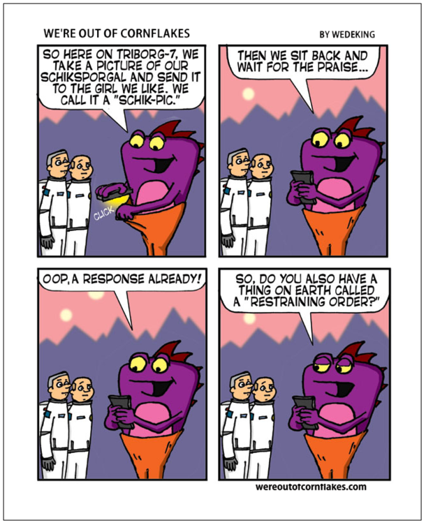 The aliens have some of the same Earth rituals