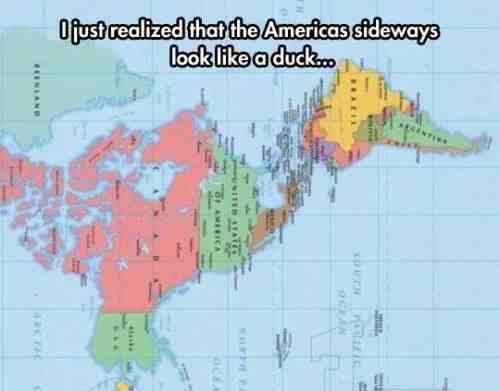 the Americas sideways