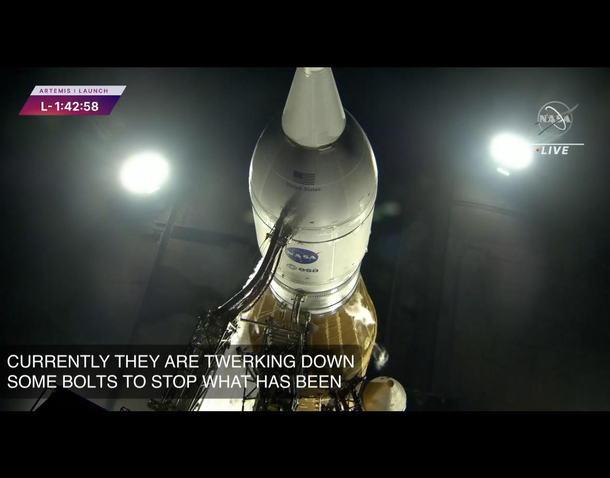 The Artemis team is doing WHAT to some bolts