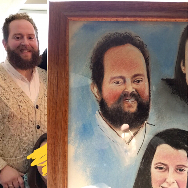 The artist tried