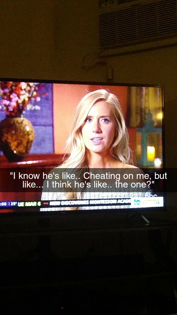 The Bachelor summed up in one picture