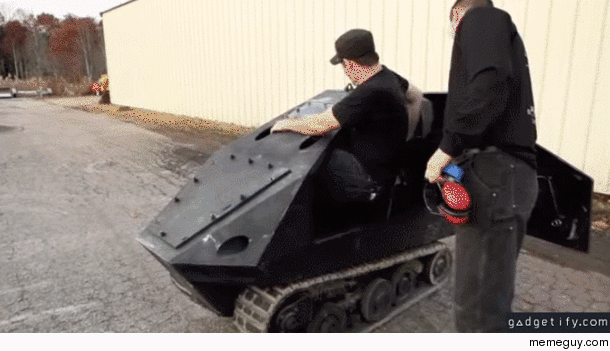 The Badger Small Tank to Breach Buildings