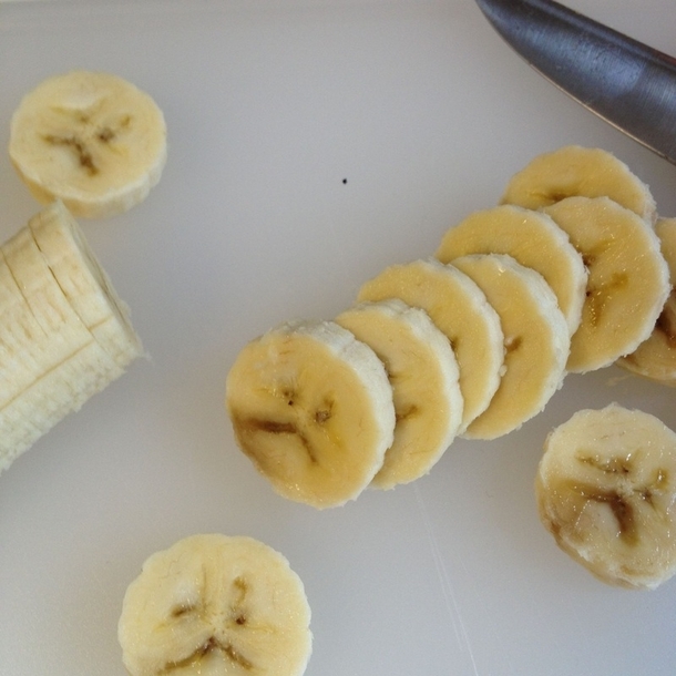 The banana I cut into today took it personally