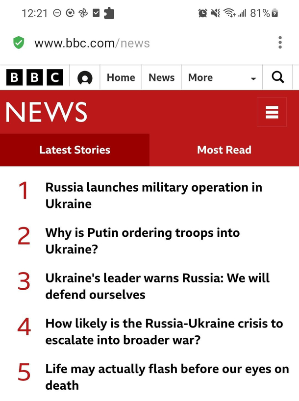 The bbcs reaction to Ukraine