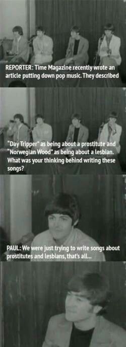 The Beatles were great at dealing with stupid press questions
