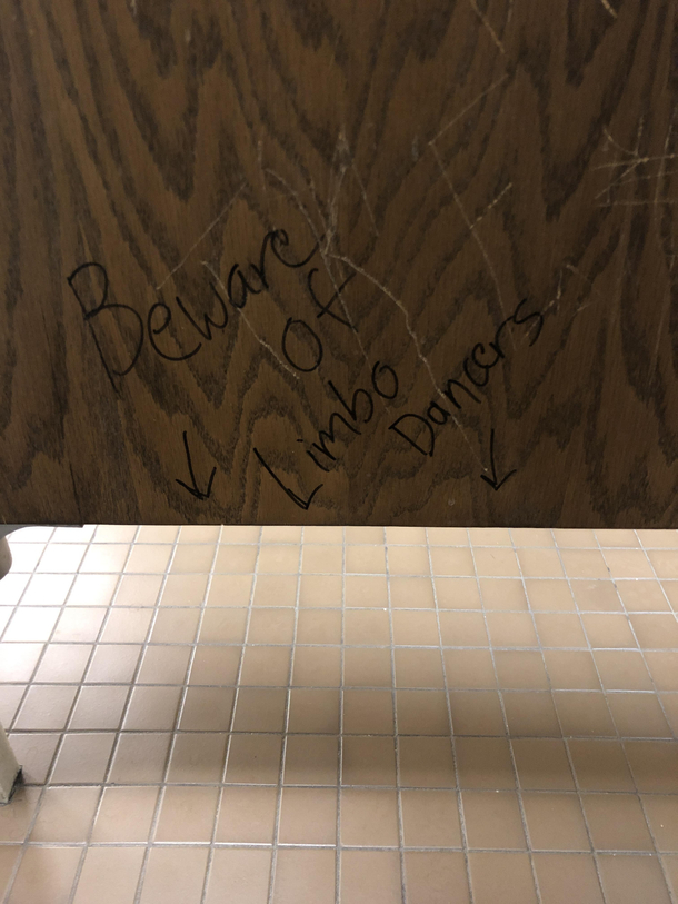 The best bathroom stall graffiti Ive ever seen