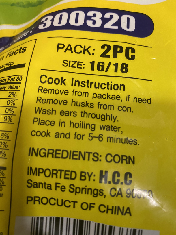 The best cooking instructions Ive ever read for frozen corn