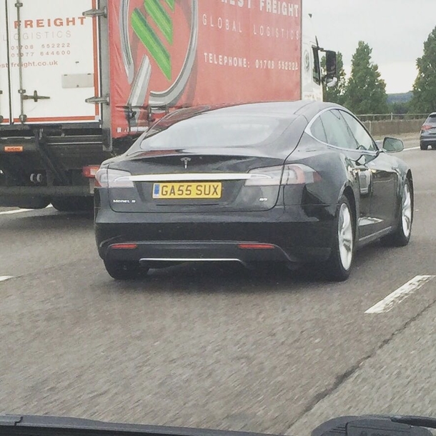 The best number plate to grace a Tesla
