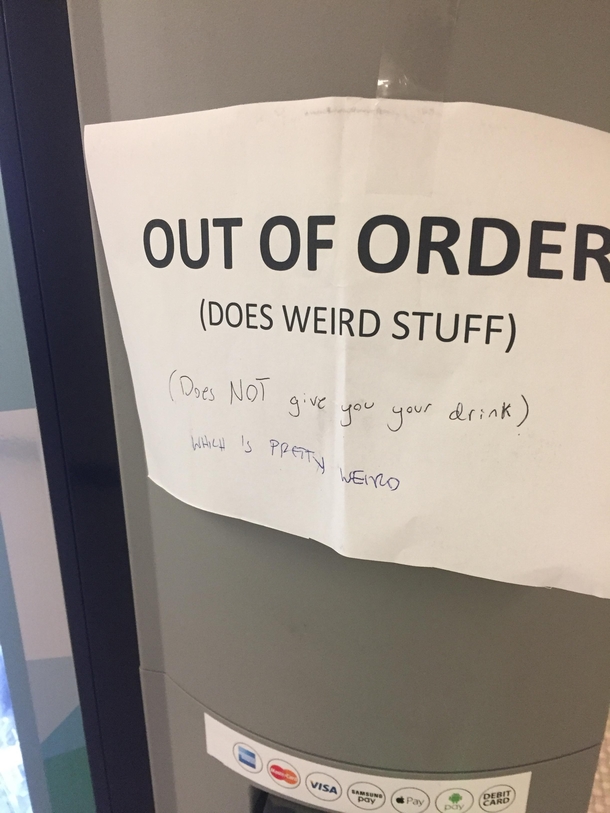 The best out of order sign