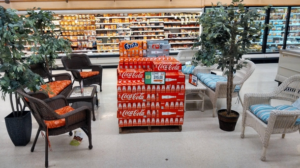 The best part of summer sitting around the pallet of soda with friends and family