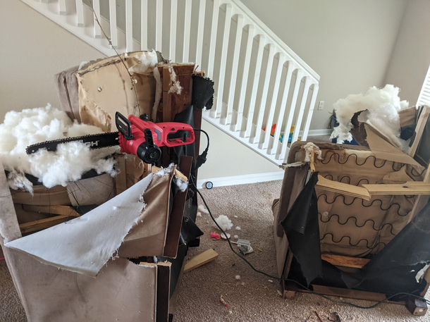 The best way to get ride of old furniture