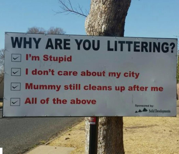 The Best way to stop littering