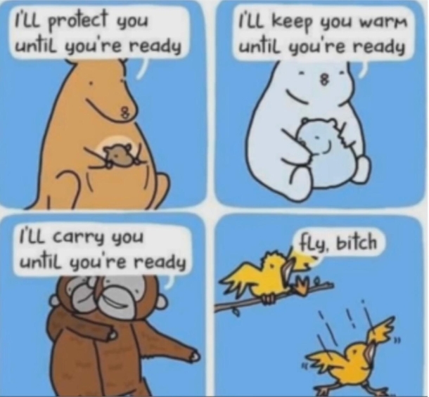 The bird reminds me of my parents