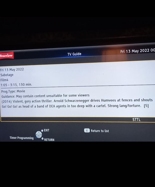 The blurb for this movie