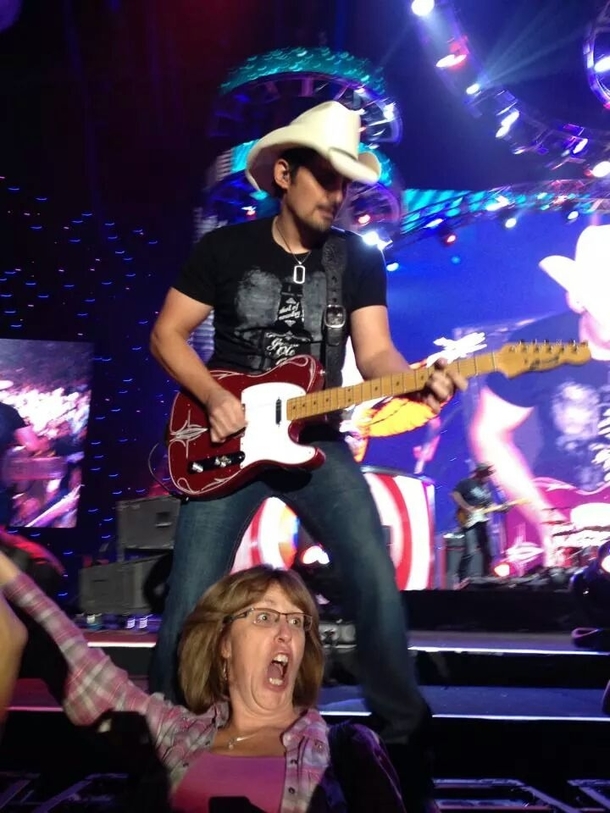 The Brad Paisley concert got a little wild