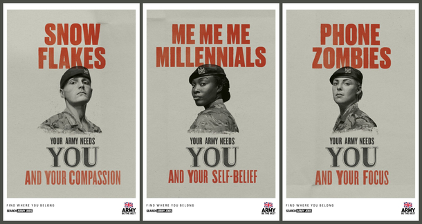The British Armys interesting attempt at trying to appeal to millennials presumably by insulting them