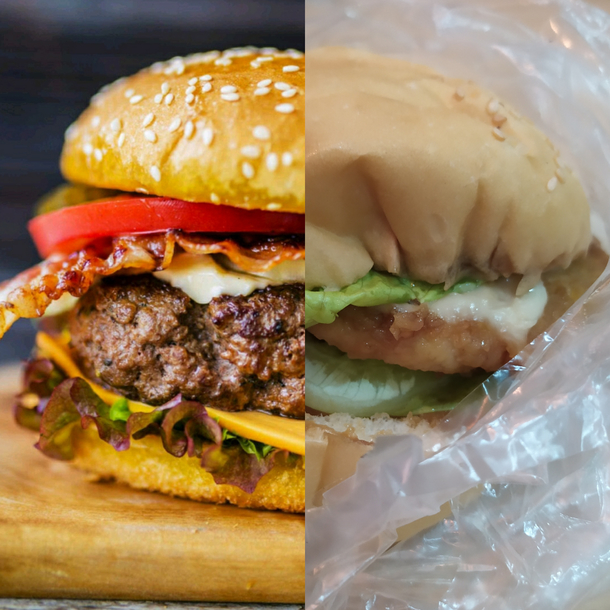 The burger I ordered tonight