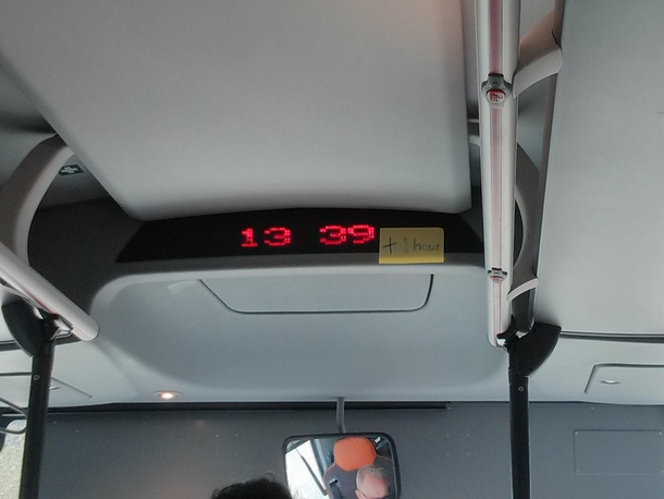 The bus driver kept it simpel