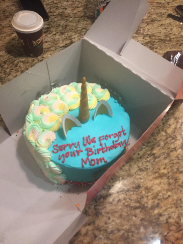 The cake my dad got for my moms birthday