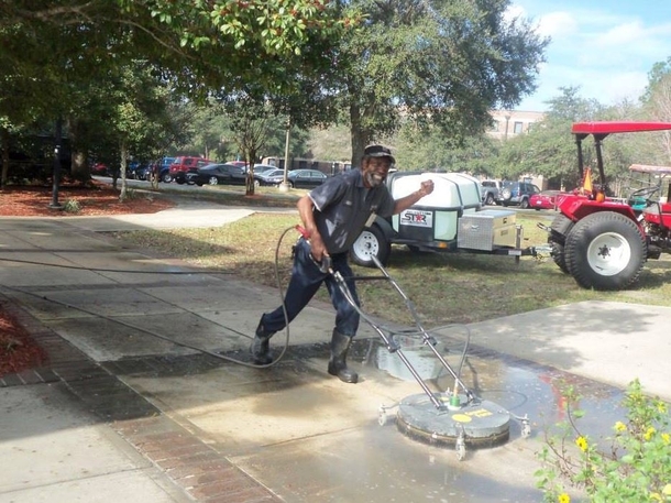 The campus cleaning guy is easily the coolest person at this university