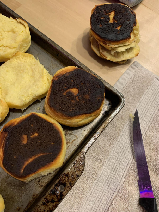 The Christmas biscuits were not happy about being burnt