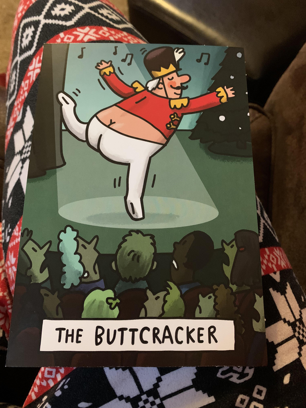 The Christmas card received from my Uncle He has an interesting sense of humor