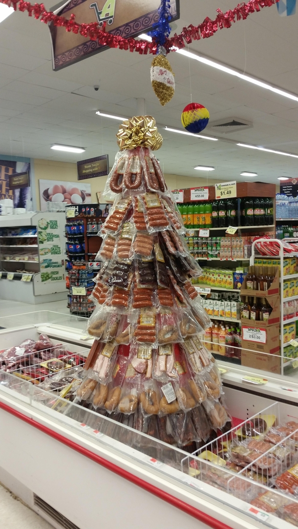 The Christmas tree at my local supermarket