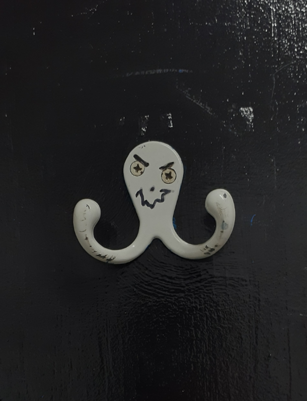 The coat hook at a local Hucks