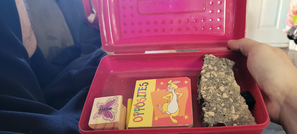 the contents of my  year old daughters spacemaker