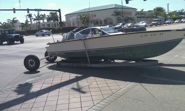 The cop pulled up and said that I was not allow to fish there