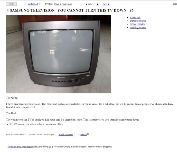 The Craigslist deal no one could possibly turn down