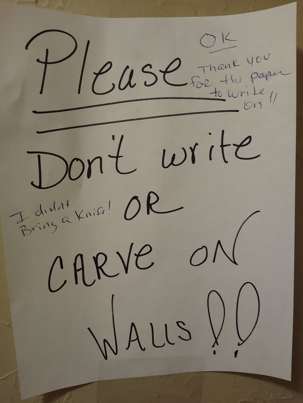 The culprits have a sense of humor