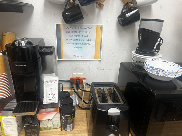 The DANGERS of running  amps of appliances on a  amp outlet