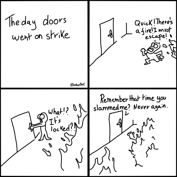 The day doors went on strike 