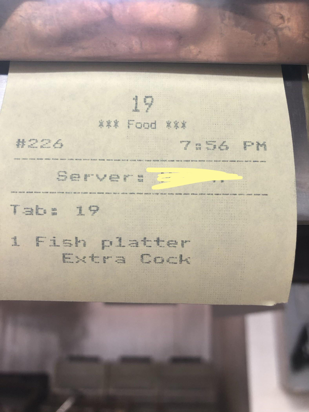 The details on the order I got last night