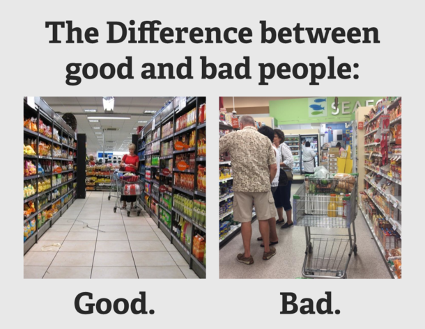 The Difference between good and bad people