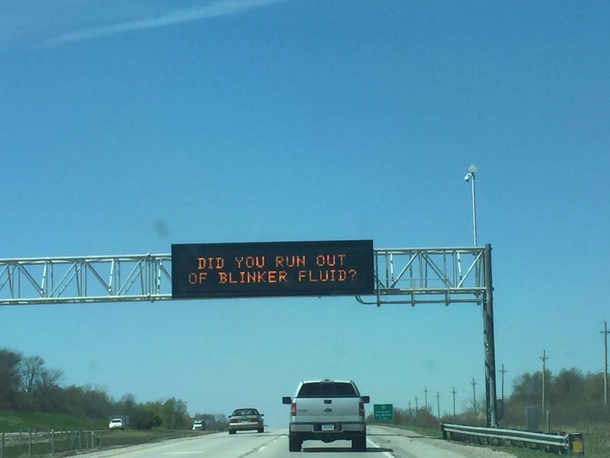 The DOT of Iowa has a sense of humor