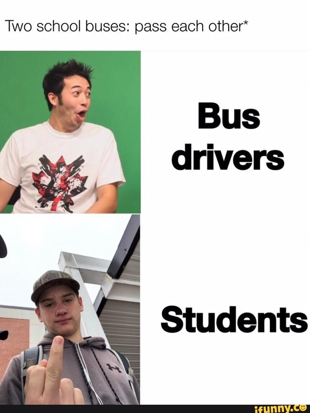 The drivers always have this face 